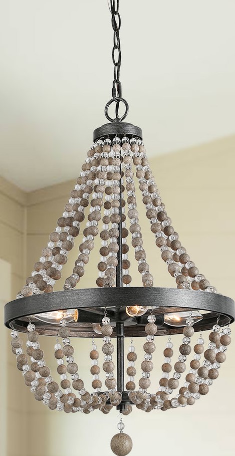 Beaded chandelier